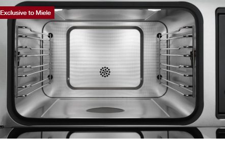 Linen-finishstainless steel oven compartment