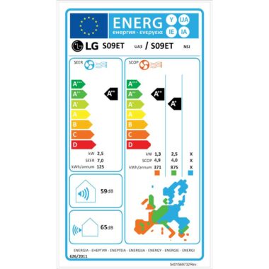 LG S09ET Energy label